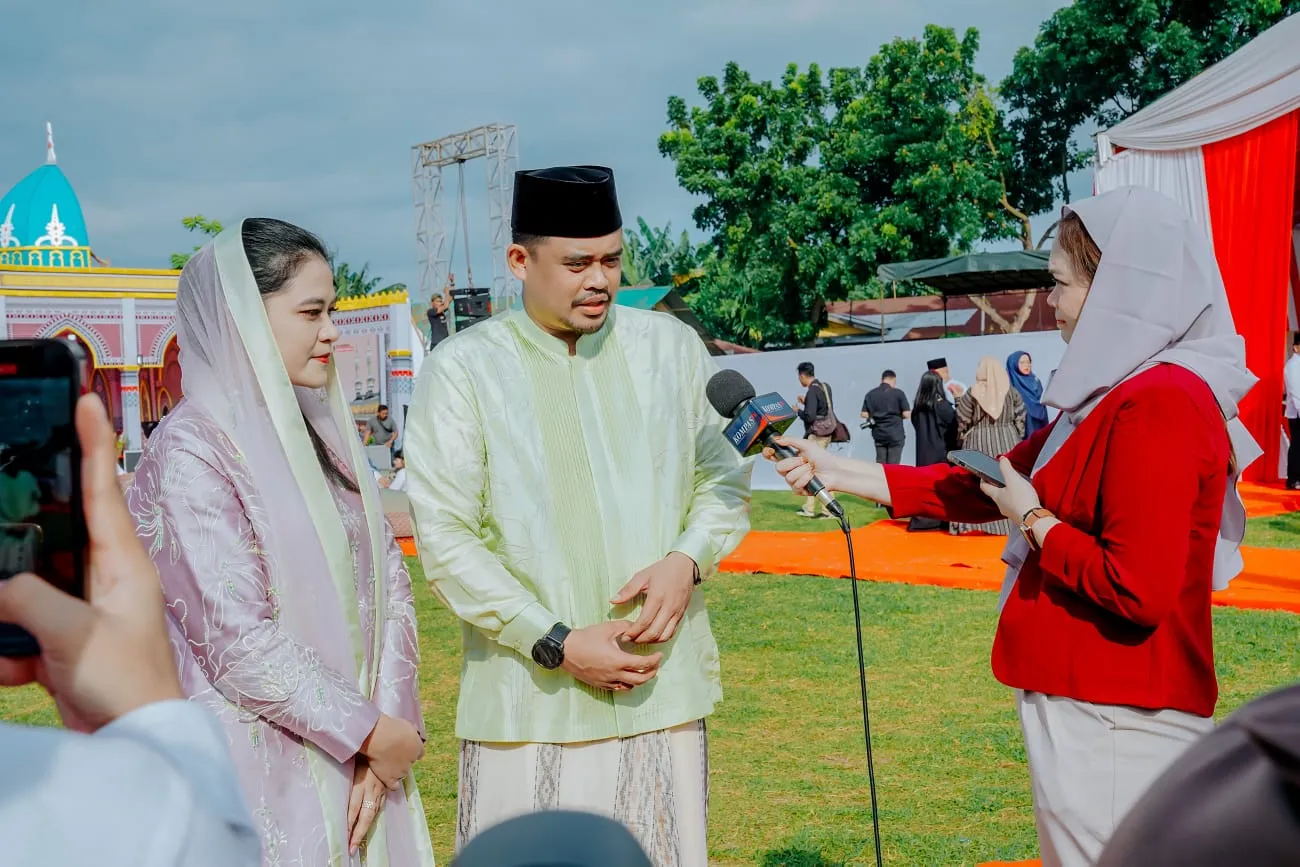 Bobby Shalat Idul Adha di Medan Utara, Masyarakat Rasakan Esensi Berbagi