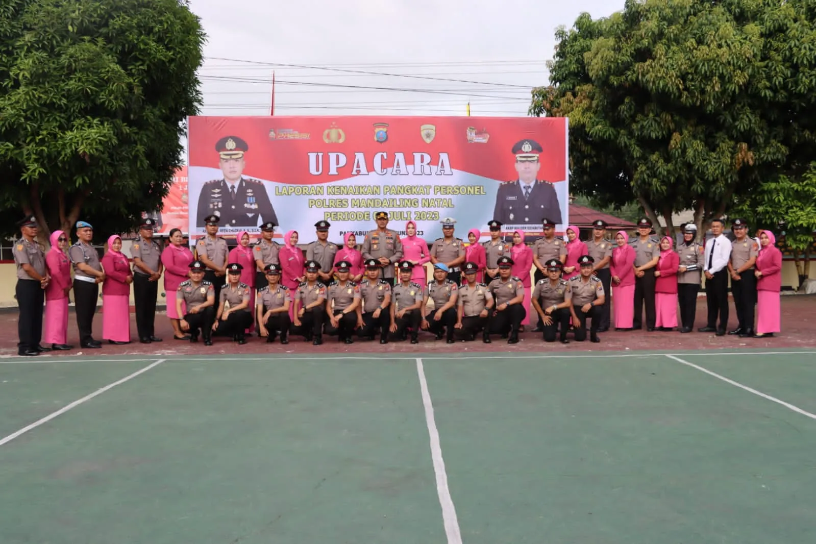 26 Personel Polres Madina  Naik Pangkat