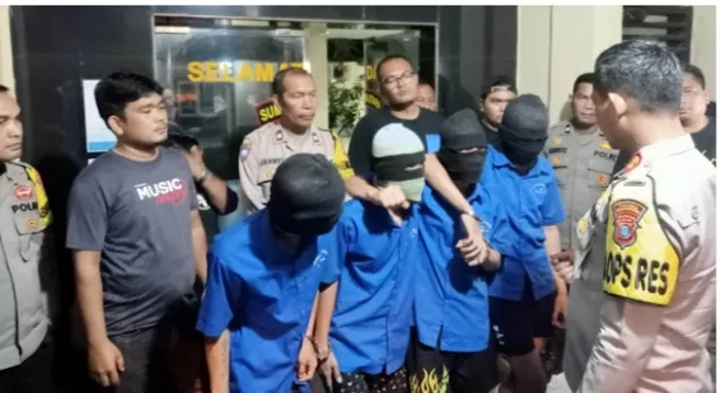 Terduga Curanmor di Beri Timah Panas