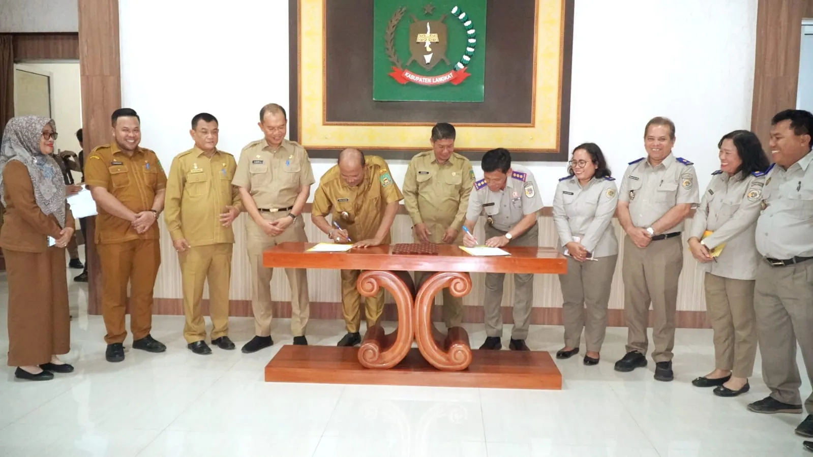 Plt Bupati Langkat Terima Kunjungan Kakan BPN Langkat