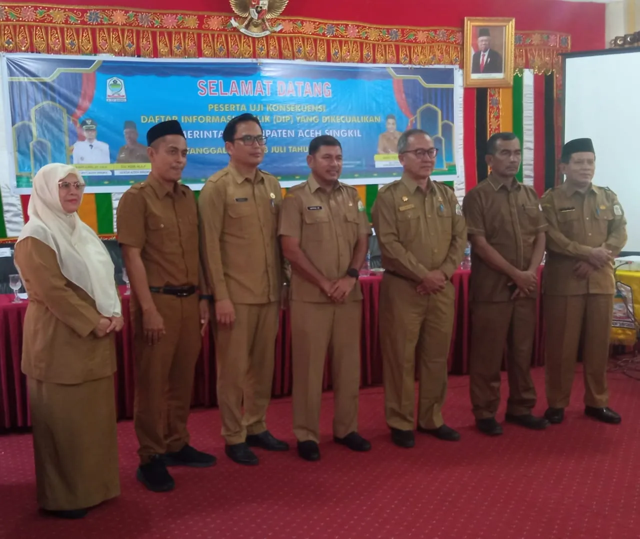 Diskominfo Aceh Singkil Gelar Uji konsekwensi DIP Yang Dikecualikan