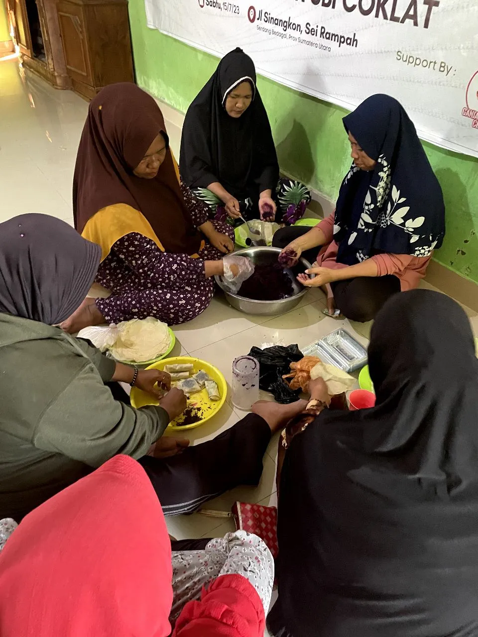 Ganjar Milenial Dukung Kegiatan Pelatihan Pembuatan Ubi Cokelat di Serdang Bedagai