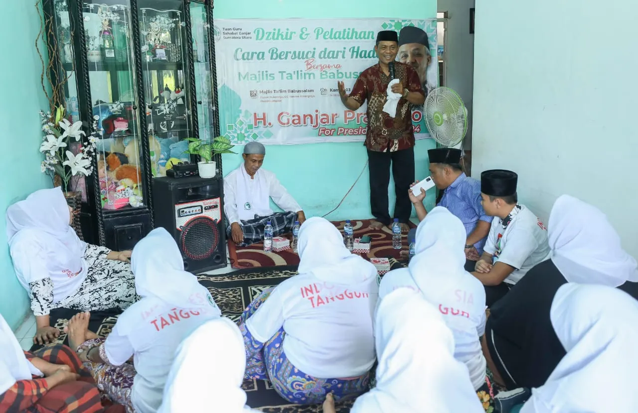 Tuan Guru Sahabat Ganjar Edukasi Warga Sumut Cara Bersuci dari Hadas