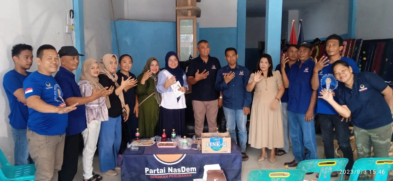 Sambut  HUT Ke 78 RI,  DPC Nasdem Sunggal Salurkan Bantuan