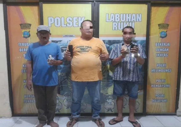 Polsek Lab Ruku Ringkus Penjudi Hongkong Nibung Hangus
