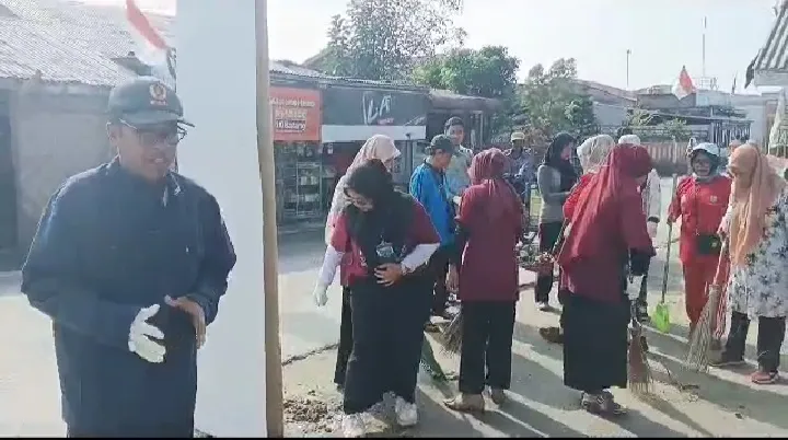 Desa Bagan Dalam Batubara Giat Bersih Sambut HUT ke 78 RI
