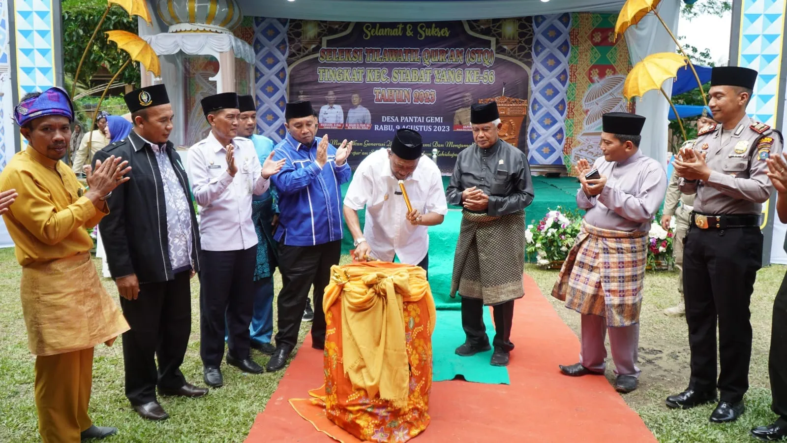 Buka STQ Kecamatan Stabat, Syah Afandin Didoakan Warga Terus Pimpin Langkat