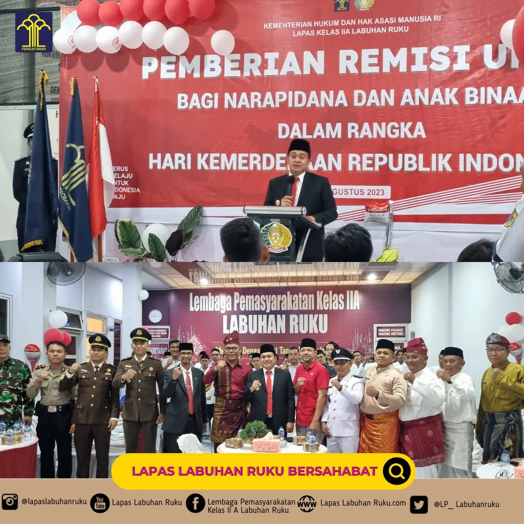 1147 WBP Lapas Labuhan Ruku Dapat Remisi