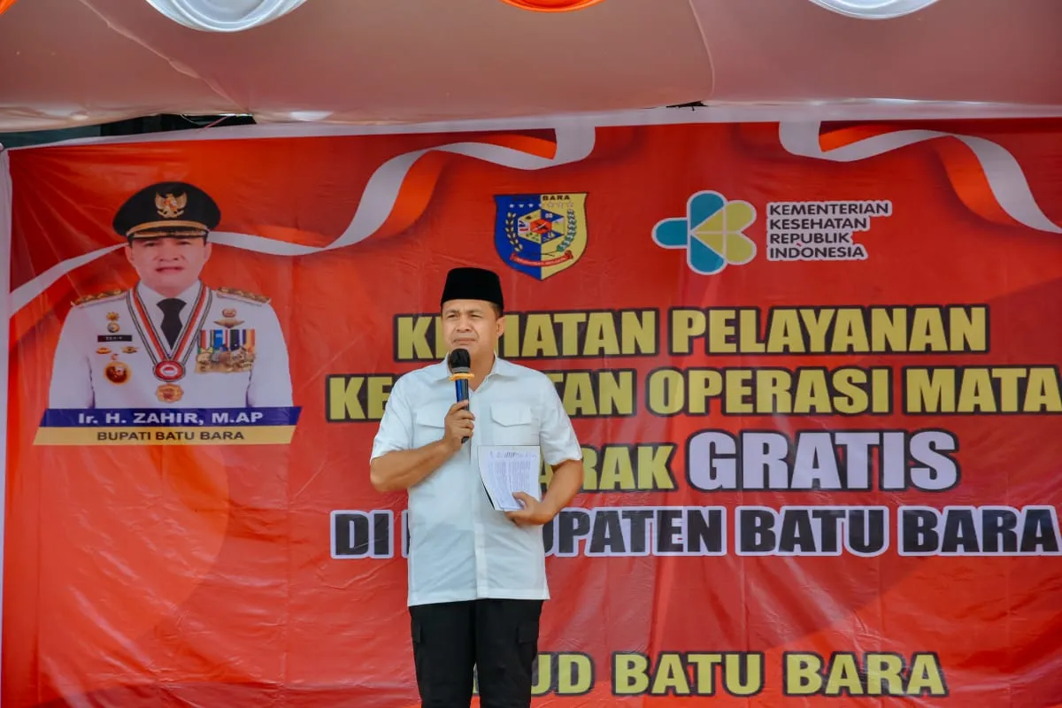 Bupati Batubara Berikan Semangat Penderita Operasi Katarak
