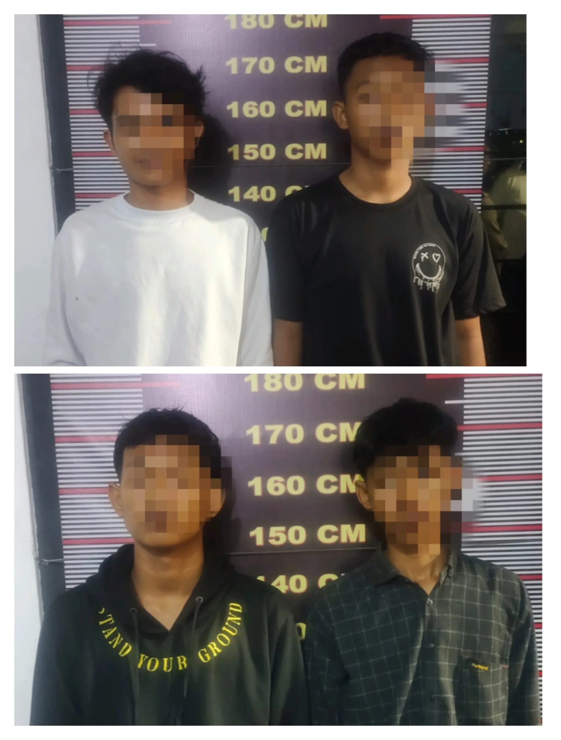 Viral Acungkan Clurit Ancam Pengendara , Empat Remaja Diamankan Polsek Tanjung Pura