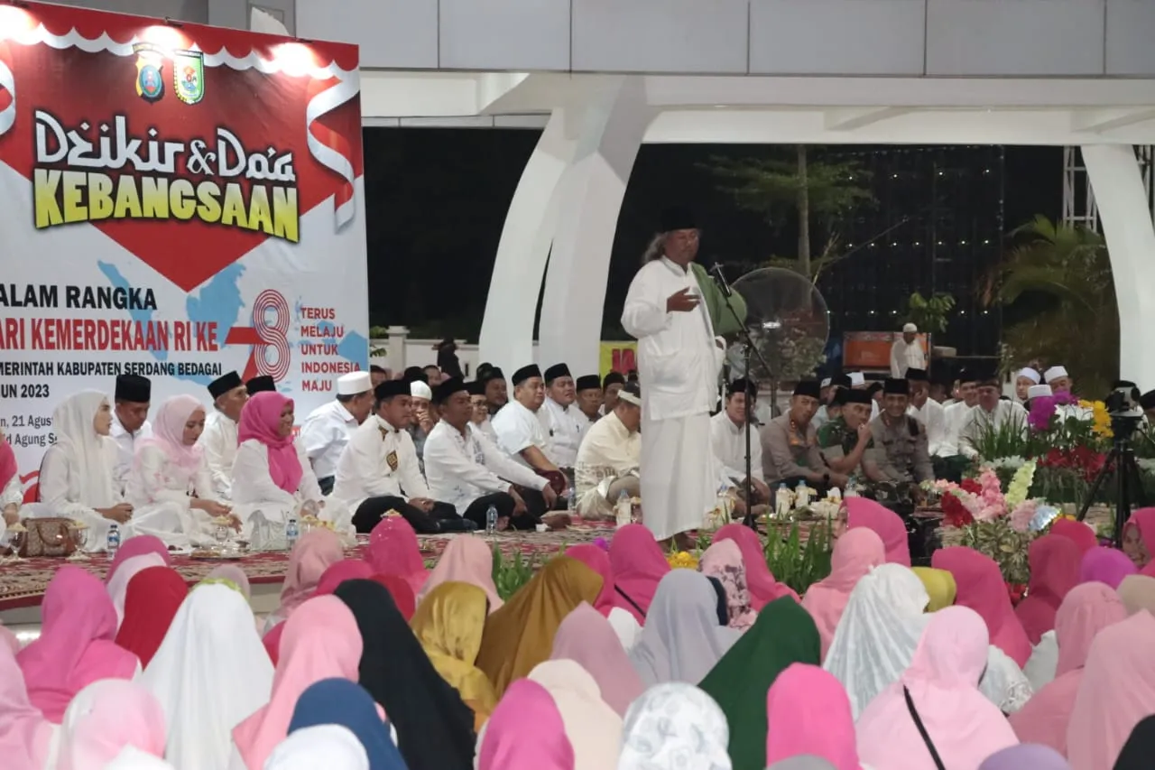 Pemkab Sergai Hadirkan Gus Muwafiq Zikir dan Doa Kebangsaan HUT Ke-78 RI