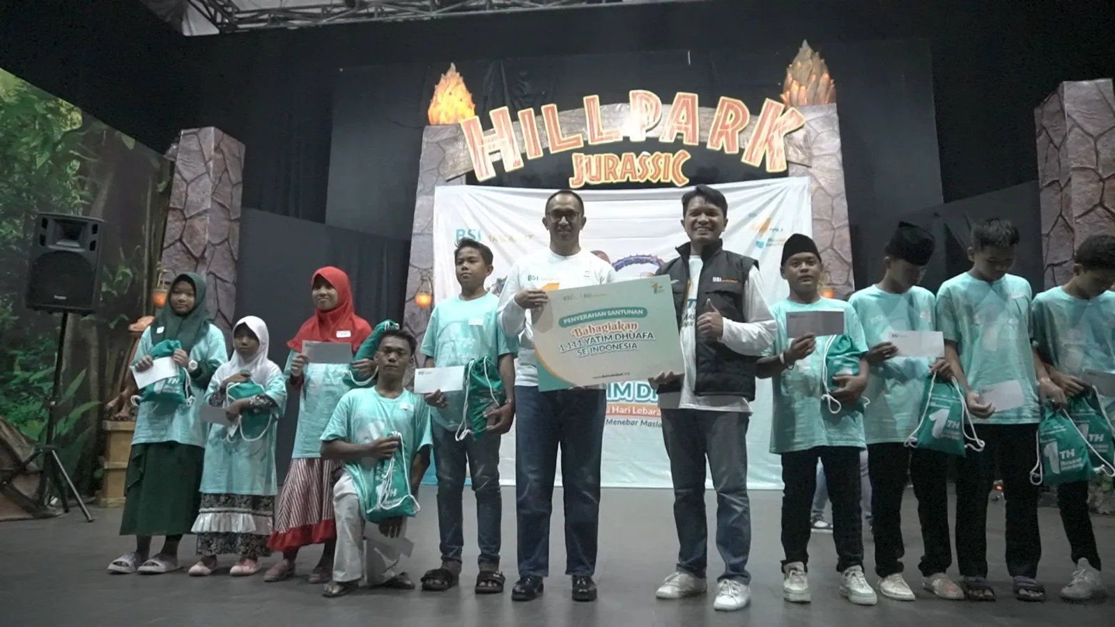 Milad ke-1, BSI Maslahat Medan Bahagiakan Yatim Dhuafa di Hillpark Sibolangit