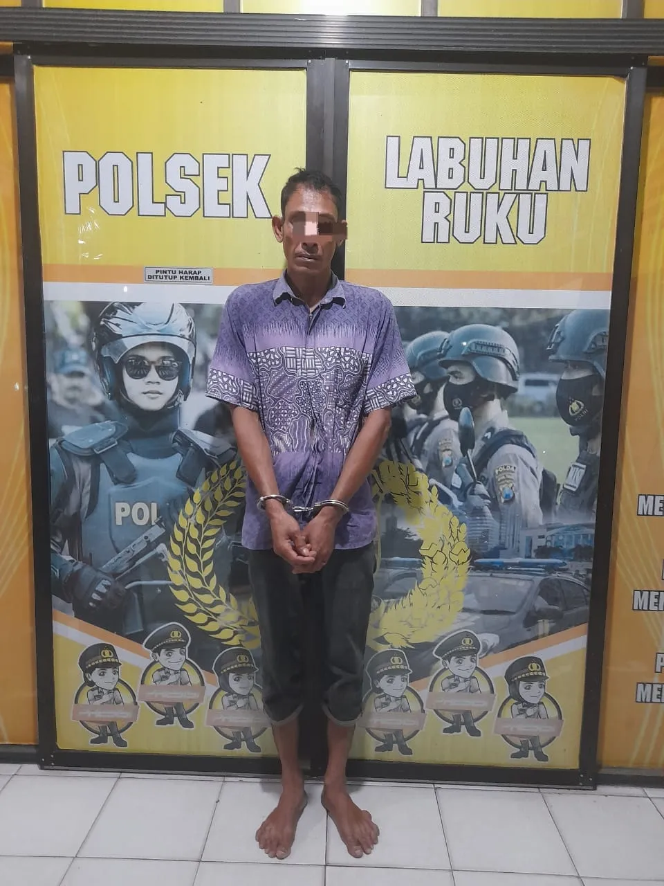 Polsek Labuhan Ruku Diringkus "Tamu Tidak Diundang"