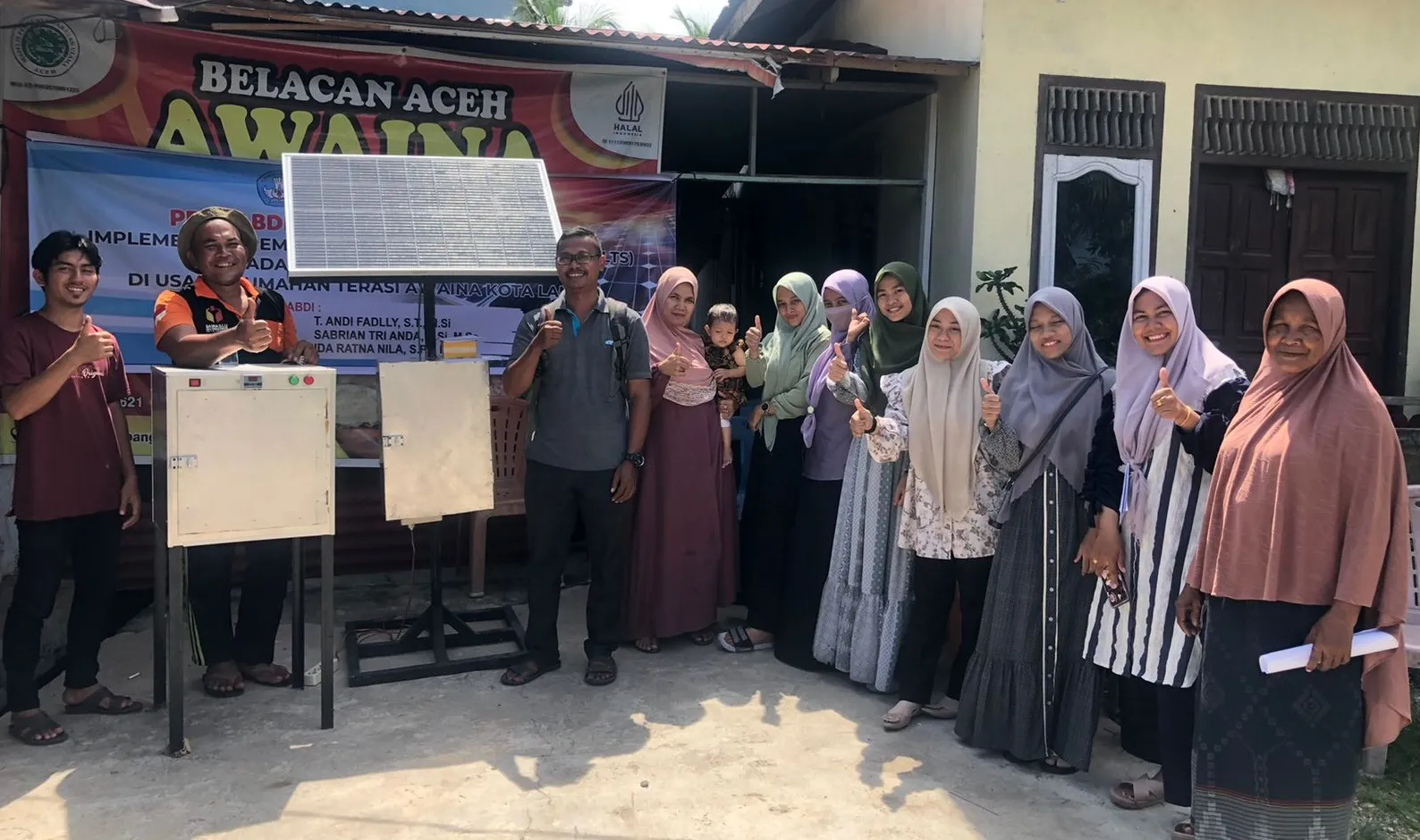 Penerapan Teknologi Tepat Guna PLTA Di Usaha Rumahan Terawi Awaina
