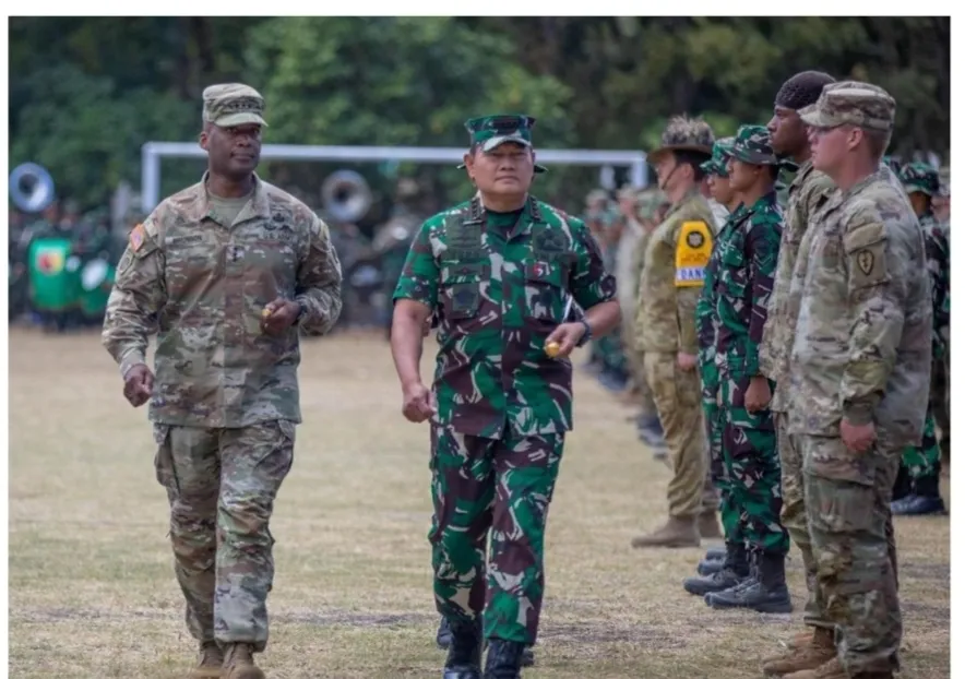 Pimpinan Militer Senior AS dan RI Resmi Buka Latihan Super Garuda Shield 2023l