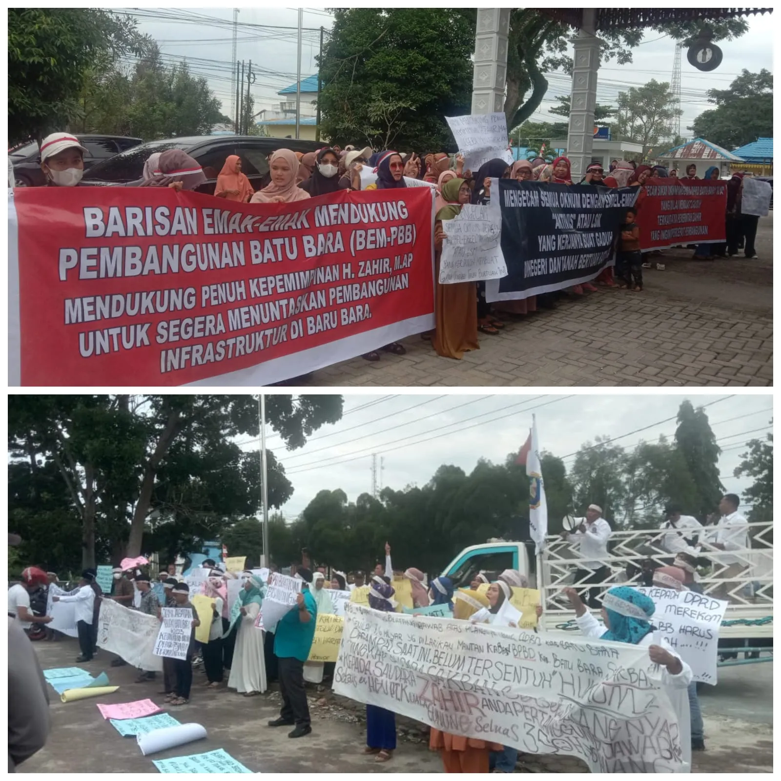 Unjuk Rasa TM Gemkara di Pemkab Batubara, Dapat Perlawanan Dari BEM PBB