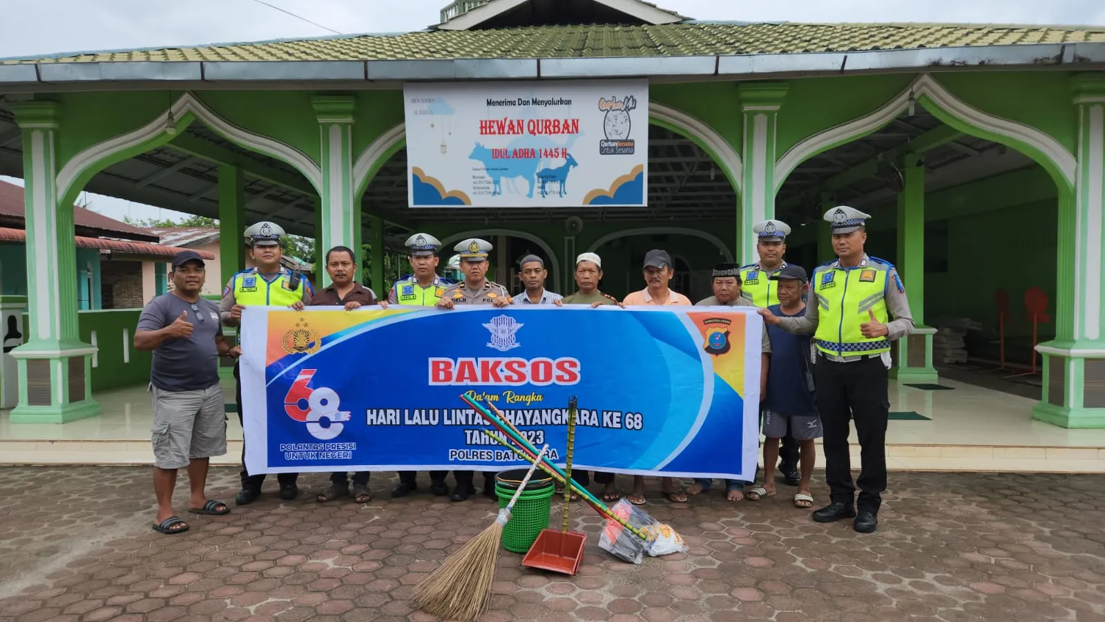 Hari Lalulintas Ke-68, Satlantas Polres Batubara Gelar Bakti Sosial