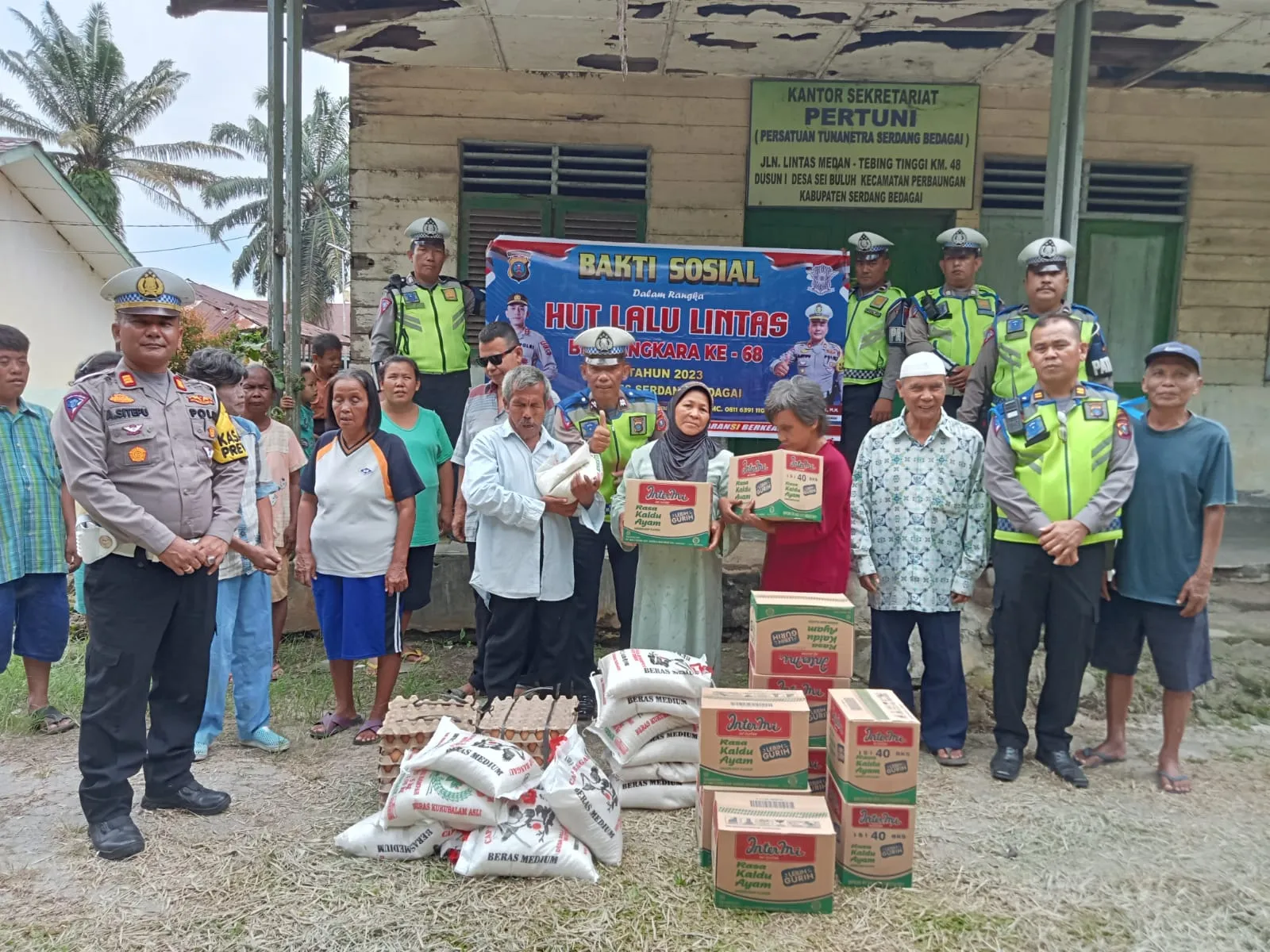 HUT Polantas Ke 68, Satlantas Polres Sergai Bhakti Sosial