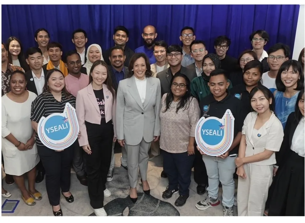 Wapres AS Kamala Harris Bertemu dengan Pemimpin Muda Asia Tenggara di Jakarta