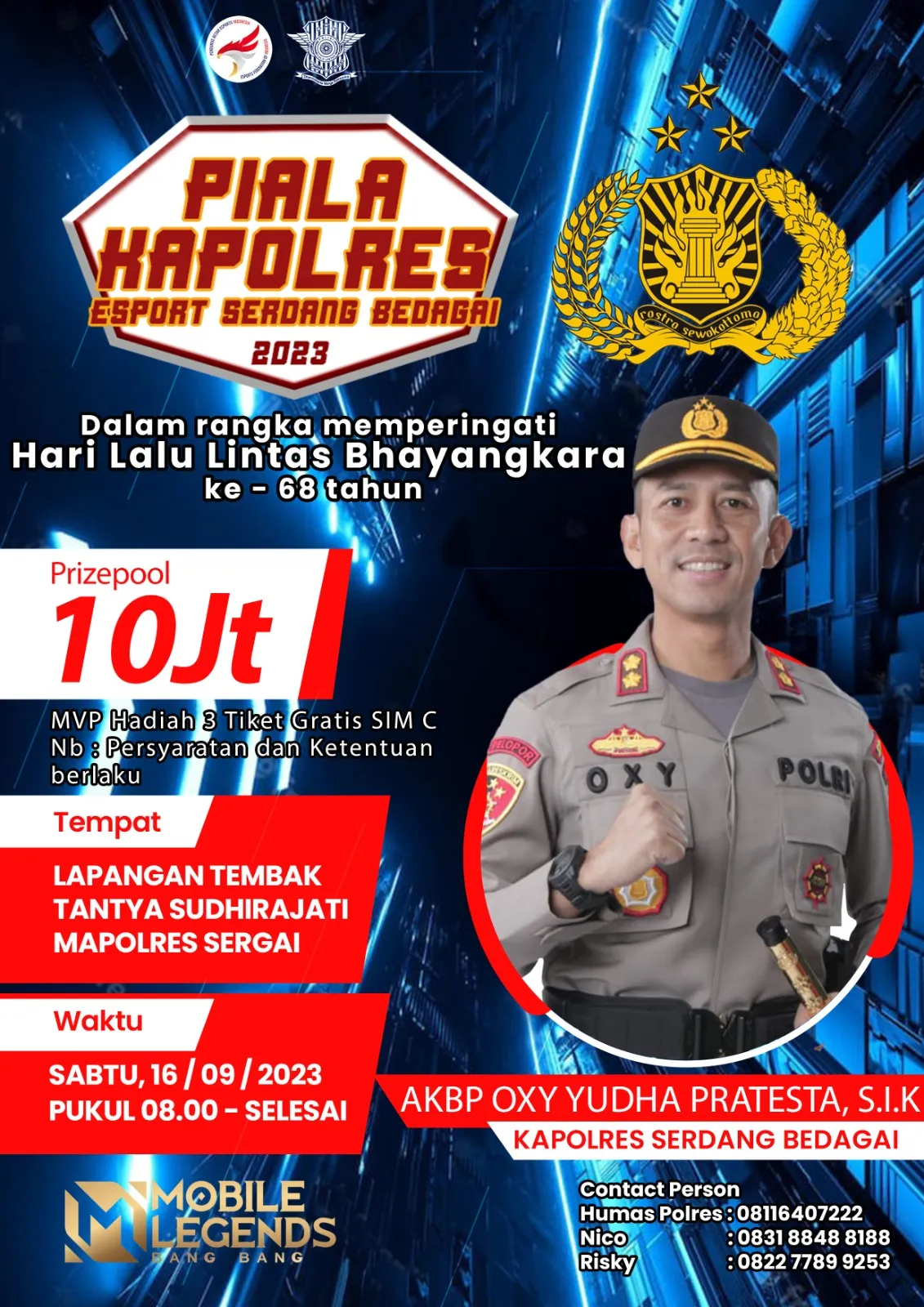 Polres Sergai Gelar Turnament E-sport dalam Rangka Hari Lalulintas ke 68