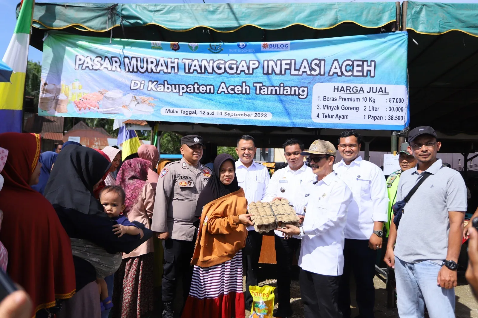Tanggap Inflasi, Aceh Tamiang Gelar Pasar Murah
