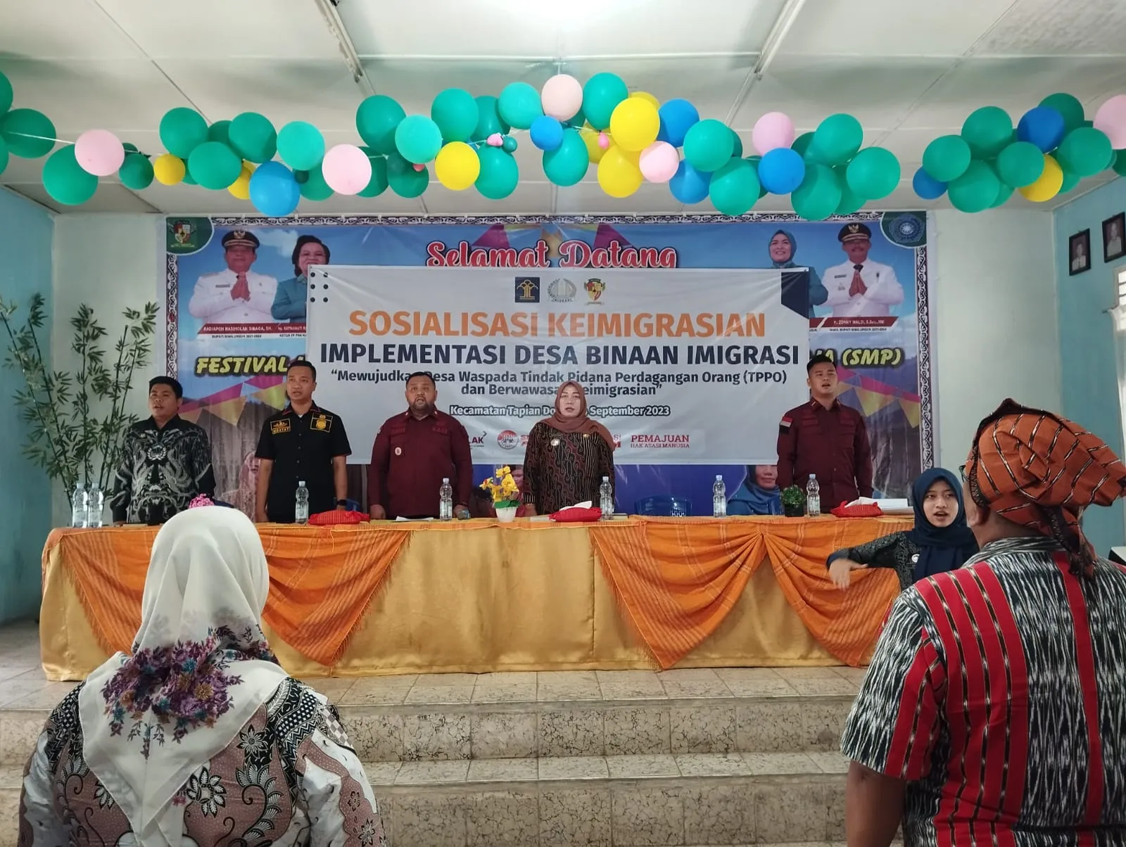 Imigrasi Kelas II TPI P. Siantar Kawil Kemenkumham Sumut Sosialisasi Desa Binaan