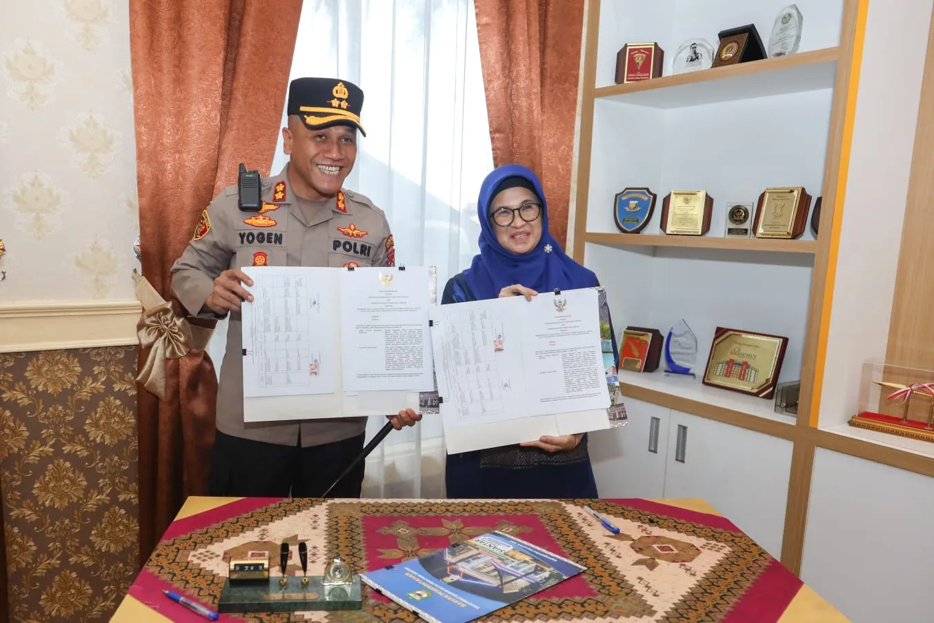 Wali Kota dan Kapolres P. Siantar Tandatangani MoU Terkait Penggunaan CCTV Pelintas