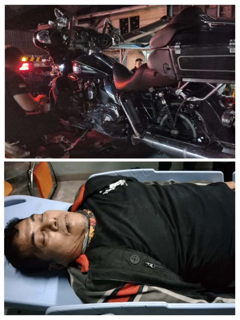 Pengendara Harley Davidson Meninggal Dunia di RSUD Porsea