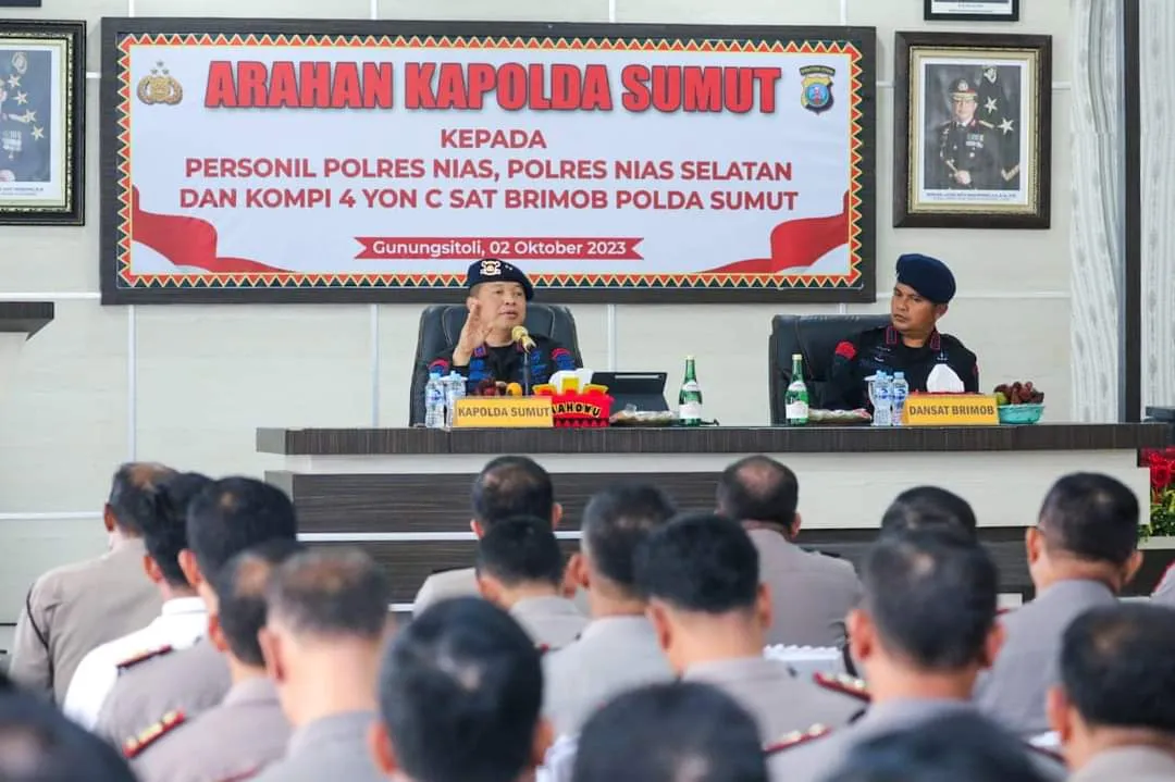 Kapolda Sumut Instruksikan Personel Berantas Narkoba dan Sukseskan Pemilu 2024