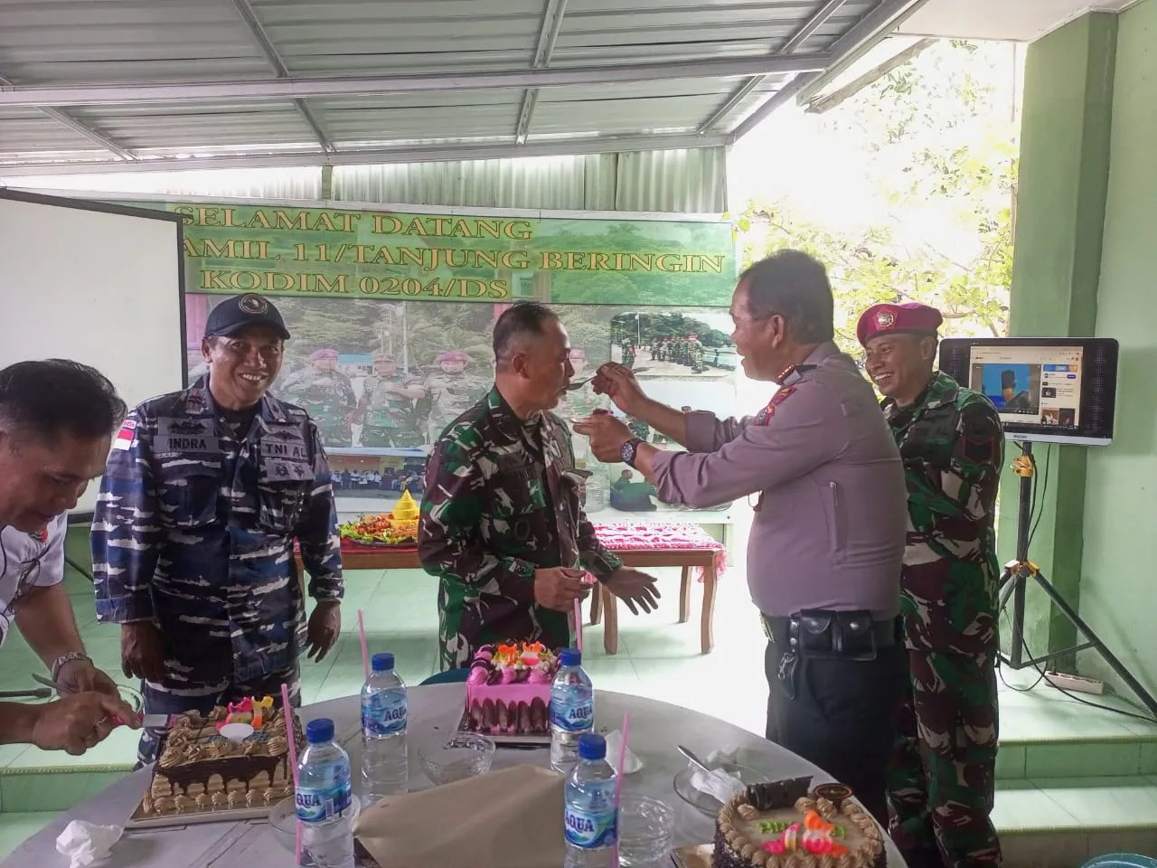 Polres Sergai Bersinergi Rayakan HUT TNI Ke 78.