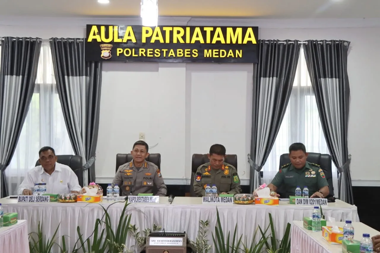 Polrestabes Medan Gelar Rakor Lintas Sektoral, Persiapan Pengamanan Ops Mantap Brata Toba 2023-2024