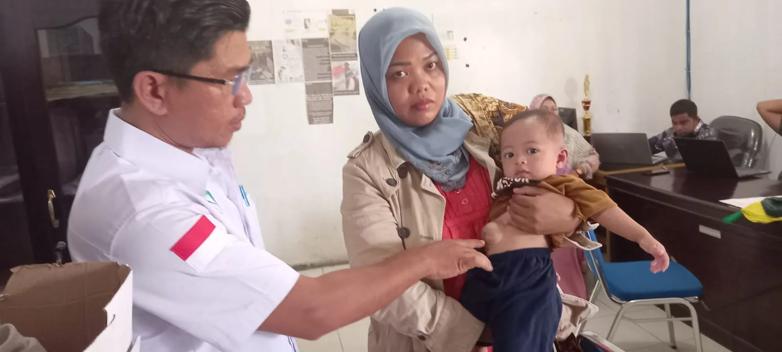 Kemensos RI Bantu Pengobatan Bayi 10 Bulan Mengalami Perut Bengkak