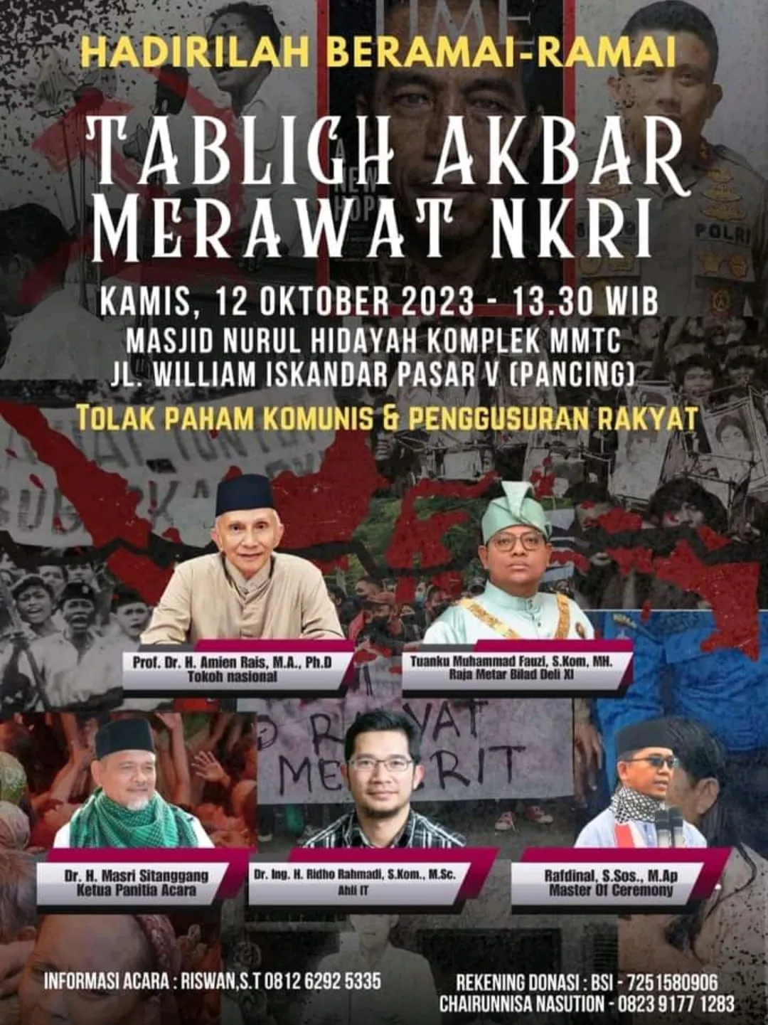 Siang Ini, Prof Amien Rais Tabliq Akbar Di Masjid Nurul Hidayah MMTC