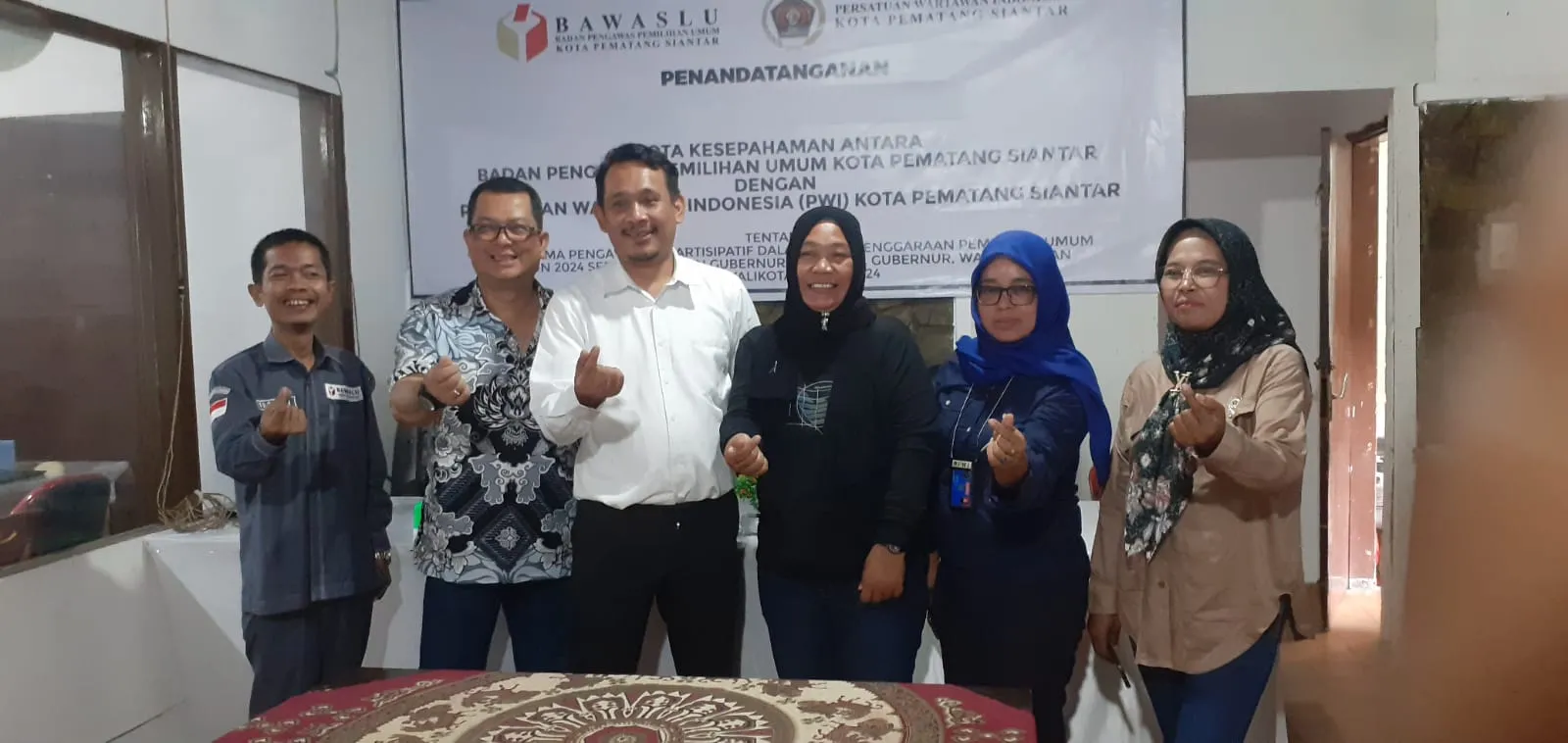 Bawaslu dan PWI P. Siantar Sepakat Cegah Informasi SARA dan Berita Hoax