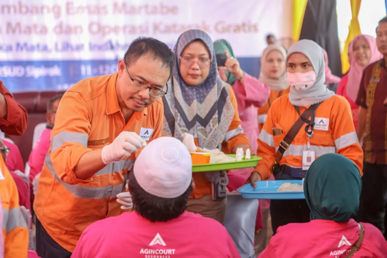 Animo Masyarakat  Besar, PT Agincourt Resources Tambah Kuota Operasi Katarak Gratis untuk 1.300 Mata