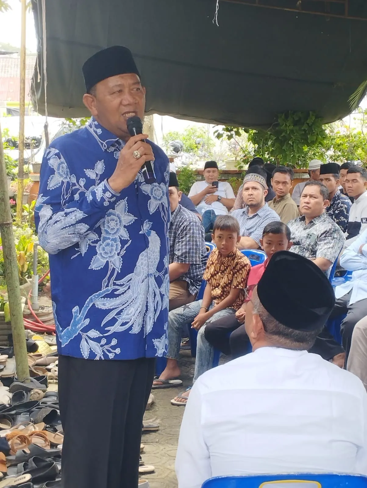 Plt Bupati Langkat Bertakjiah Dirumah Almarhum Ade Audia Helmi