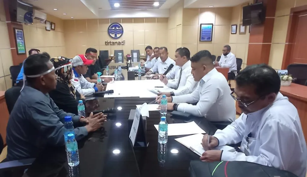 Masyarakat Belawan Aksi Damai, Puas dan Apresiasi Dirut Perumda Tirtanadi Tuntaskan Masalah