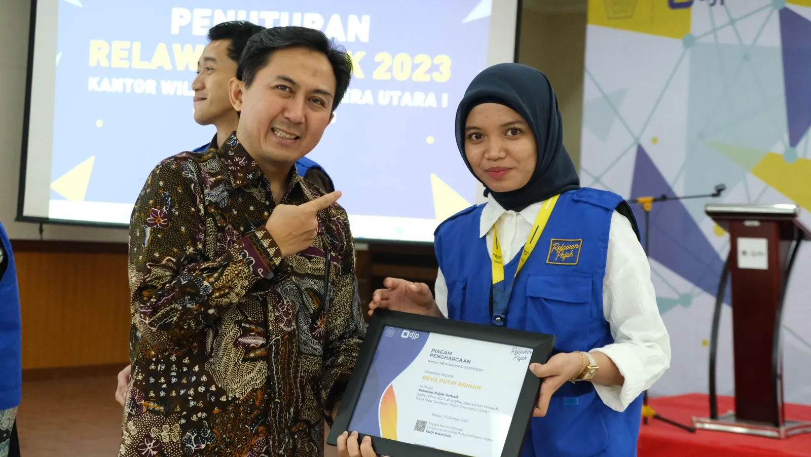 DJP Sumut Apresiasi 254 Relawan Pajak Tahun 2023