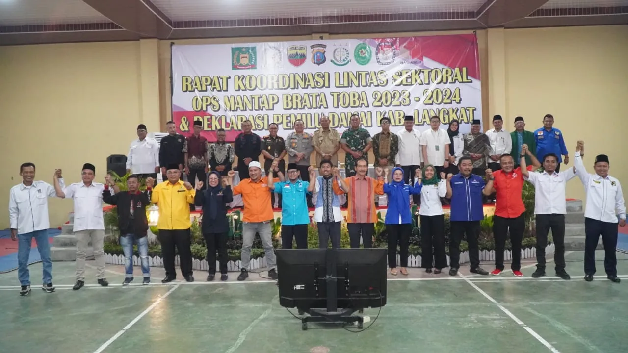 Deklarasi Damai, Syah Afandin Harapkan Pemilu Di  Langkat Berjalan Lancar