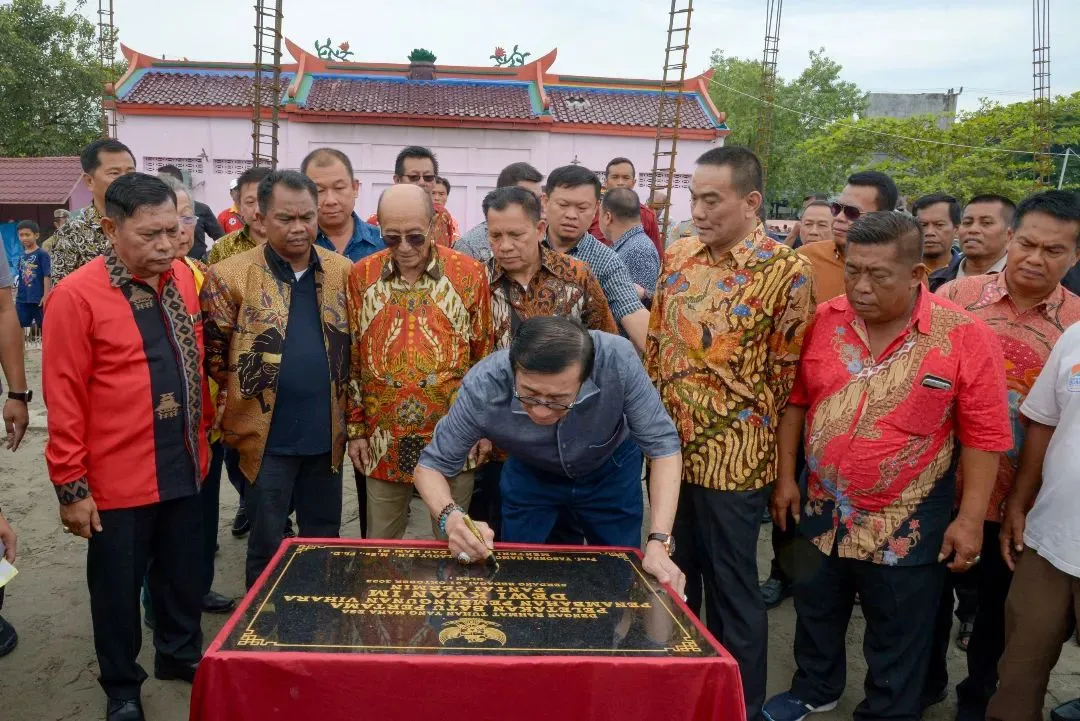 Menkumham RI Hadiri Penambahan Pembangunan Vihara Tertua di-Serdang Bedagai
