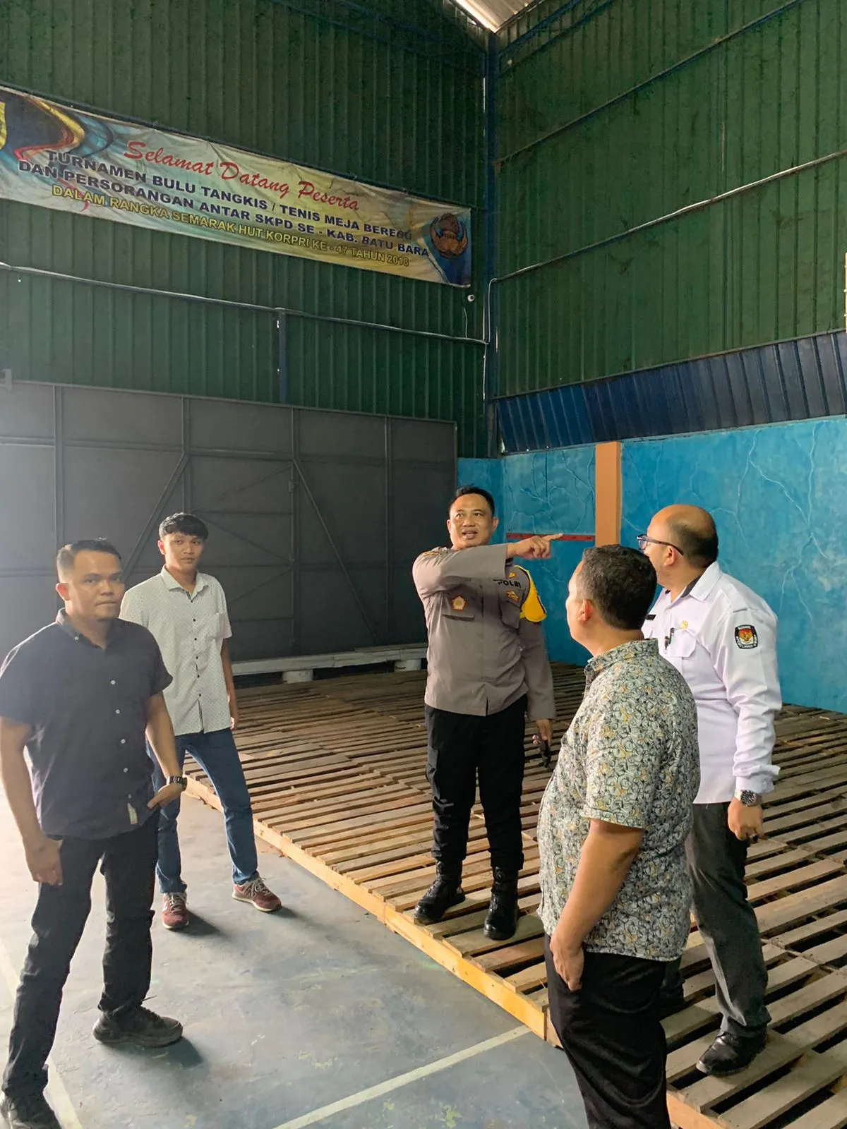 Wakapolres Baru Bara Cek Gudang Logistik Pemilu 2024