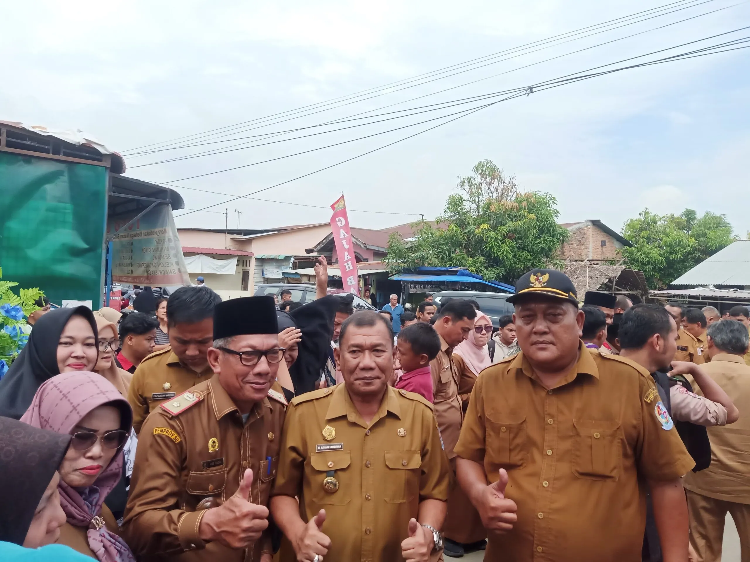 Bupati DS Resmikan Jalan Garuda Desa Sei Semayang