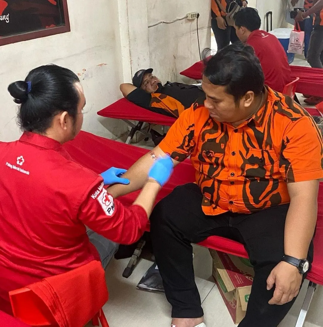 Rangkaian HUT Pemuda Pancasila ke 64, Ratusan Kader PP Ikut Donor Darah