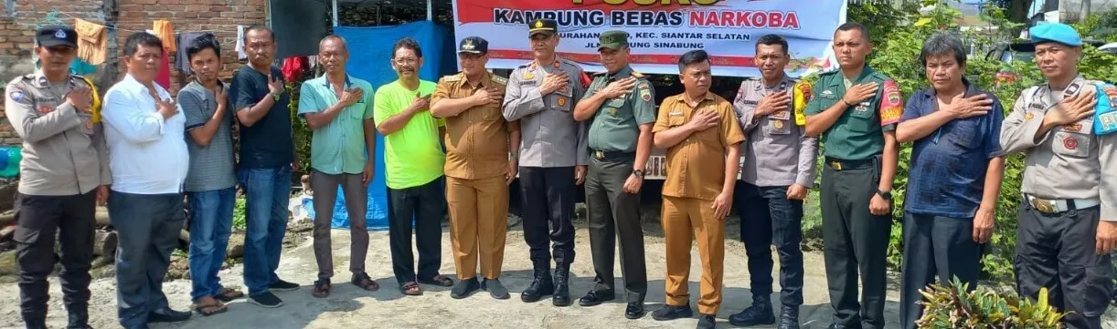 Polres P.Siantar Resmikan 2 Posko Kampung Bersih Narkoba