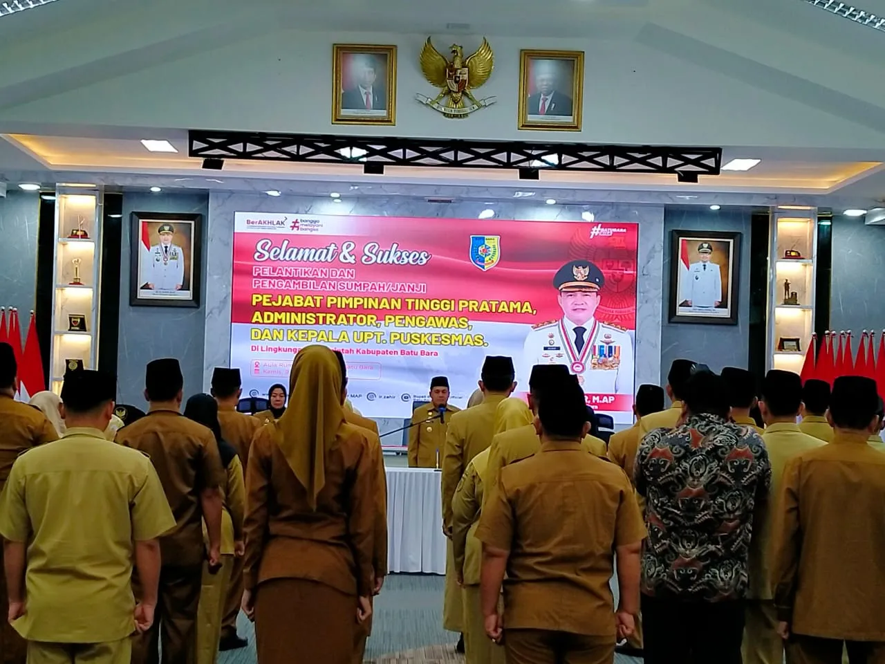Bupati Batu Bara Lantik Eselon II,III & IV