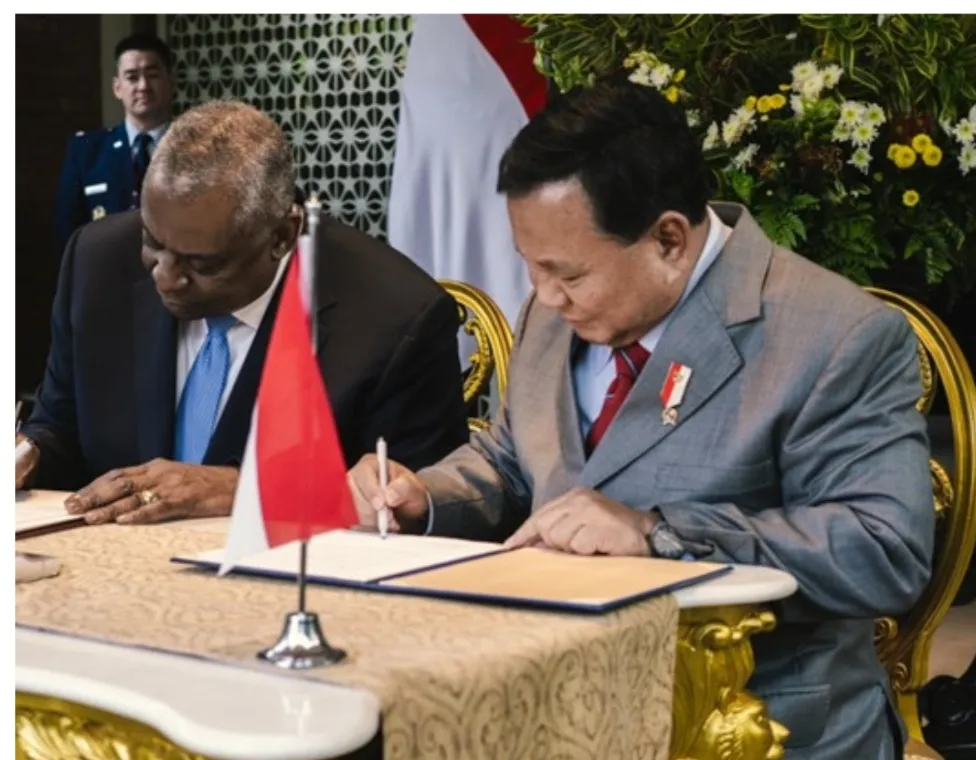 AS - RI Tandatangani Pengaturan Kerja Sama Pertahanan