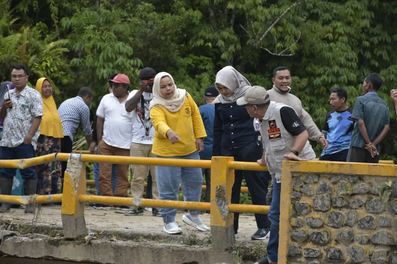 Pasca Banjir Bandang, Wabup Madina  ke Sejumlah Desa Kec. Ulupungkut