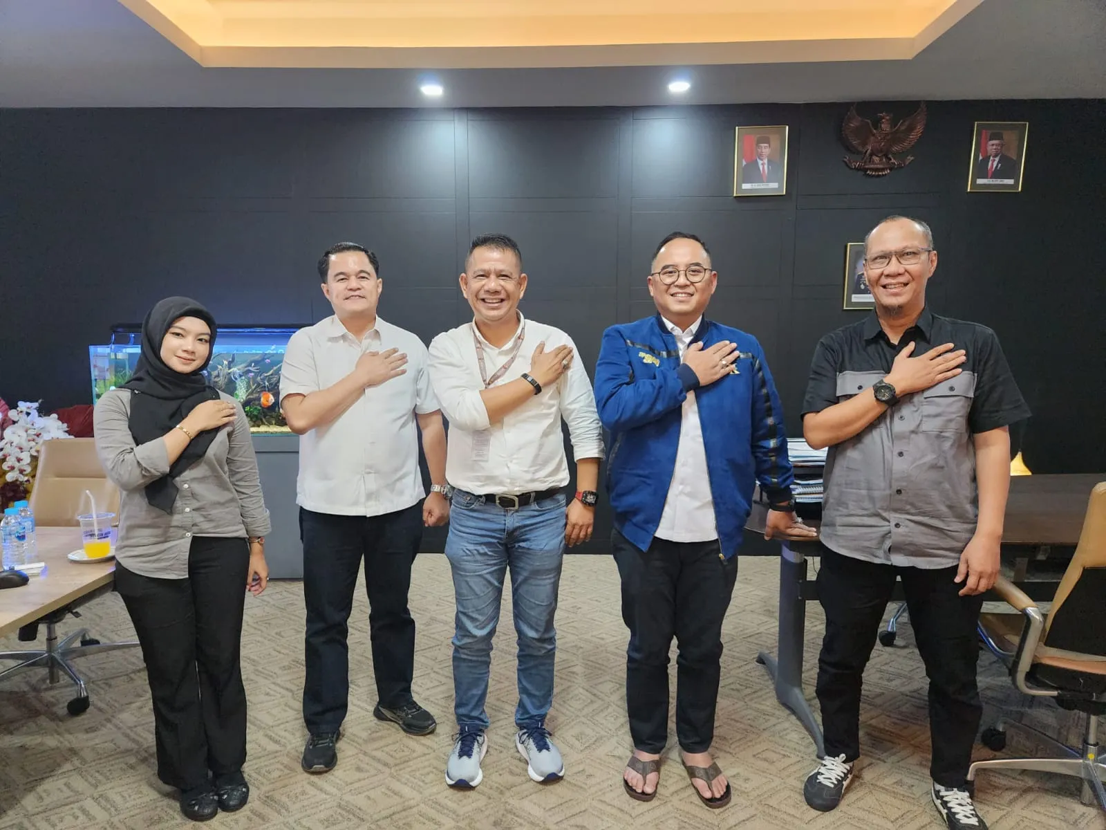Ketua Pewarta Silaturahmi dengan Wadir dan Kasubbagops Dittipidsiber Bareskrim Polri