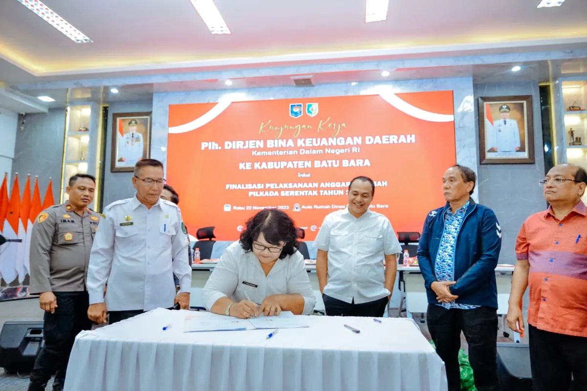 Pemkab, KPU dan Bawaslu Batubara Sepakati NPHD untuk Pilkada 2024