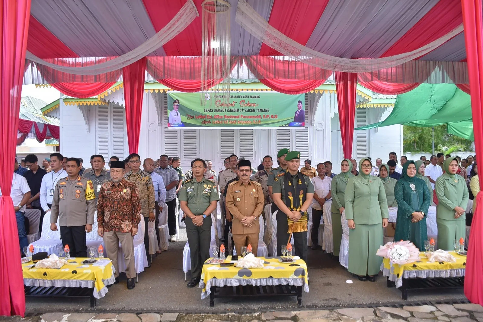 Pj Bupati Lepas Sambut Dandim 0117 Aceh Tamiang